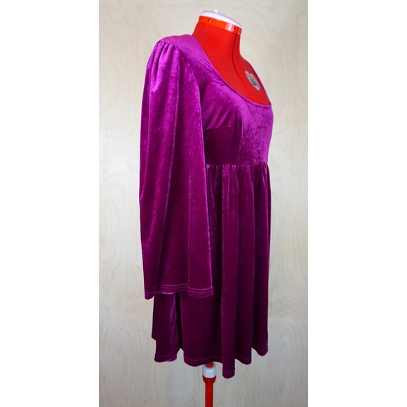 Not Your Babydoll Anymore Velvet Mini Dress by ModCloth - Picture 2 of 7